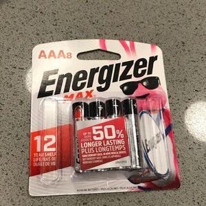 Energizer Max AAA Batteries - count 8